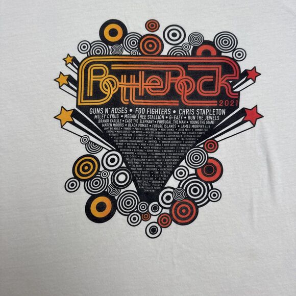 BottleRock Napa Valley Concert Graphic T-Shirt Large Guns N' Roses Festival Tee - Picture 3 of 10